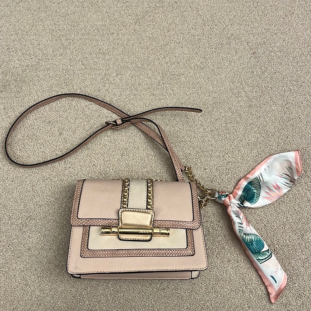 Pink aldo crossbody purse brand new